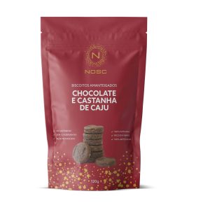 Biscoito Amanteigado Artesanal - Chocolate com Castanha-de-caju (120g)